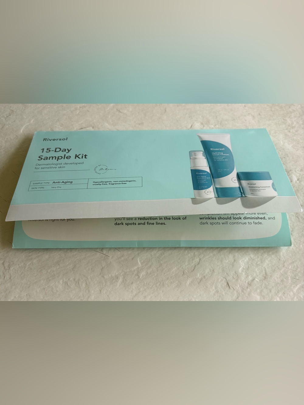 SEALED! RIVERSOL 15-Day Sample Kit Anti-Aging Skincare for Sensitive Skin NEW!